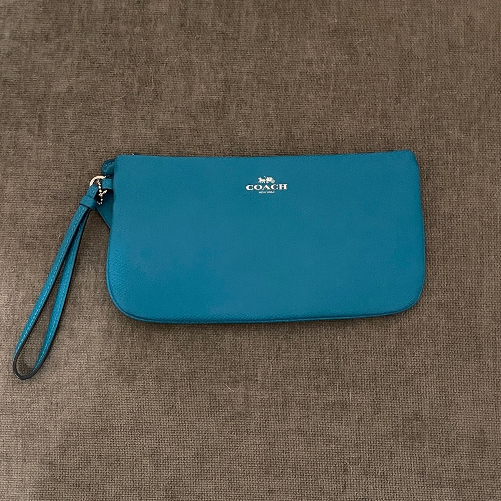 Coach Teal Wristlet